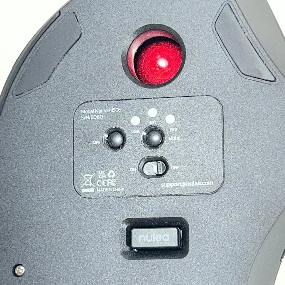 Nulea M505 Wireless Trackball Mouse Ergonomic Rechargeable